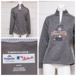 Majestic Chicago Cubs ¼ Zip Jacket World Series S